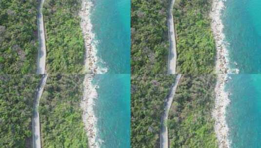 海南环岛旅游公路海边公路高清在线视频素材下载