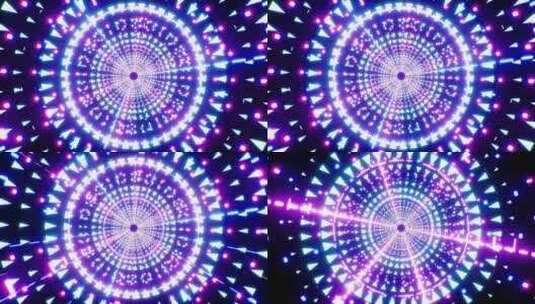 紫无限隧道高清在线视频素材下载