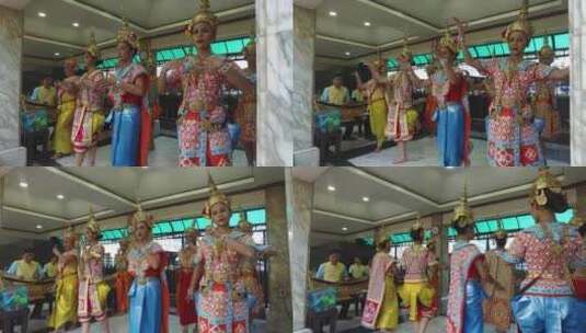 泰国曼谷跳舞高清在线视频素材下载