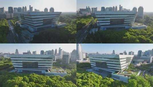 上海 图书馆 东馆 浦东宣传片 上海地标高清在线视频素材下载