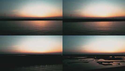 大海和夕阳高清在线视频素材下载