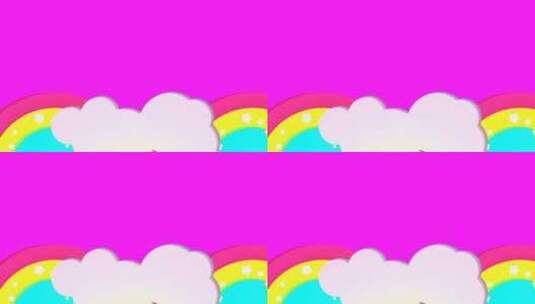 彩虹和云背景包高清在线视频素材下载
