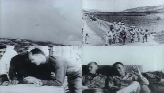 1944年 美军观察团访问延安高清在线视频素材下载