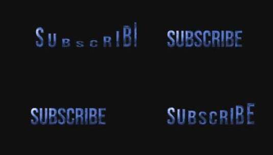 订阅文字动画高清在线视频素材下载