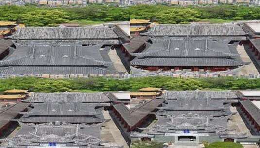 竖屏航拍四川内江西林古寺高清在线视频素材下载