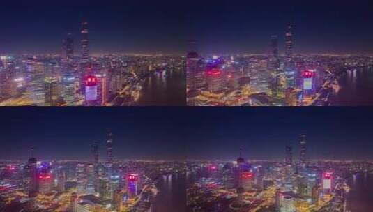 上海熄灯后夜景高清在线视频素材下载