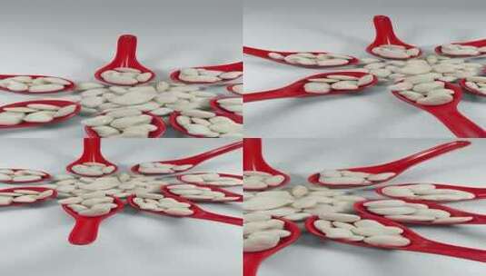 合集白芸豆食材食品高清在线视频素材下载