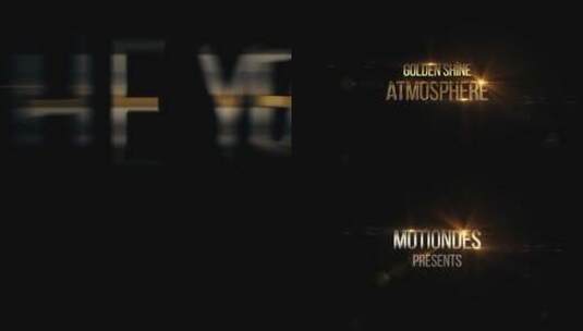 电影标题预告片金色银色标题展示AE模板高清AE视频素材下载