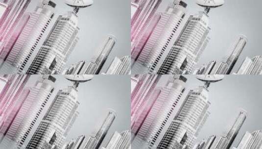 城市美好建筑书籍干净简洁科技图片标题高清AE视频素材下载