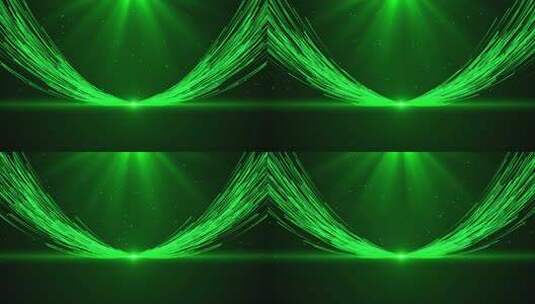 4k绿色粒子光线晚会背景AE模板高清AE视频素材下载