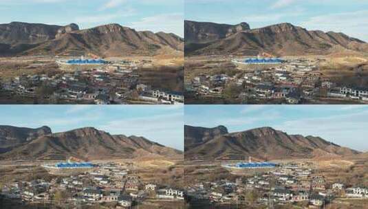 大山 山区 风景 高山 建筑高清在线视频素材下载