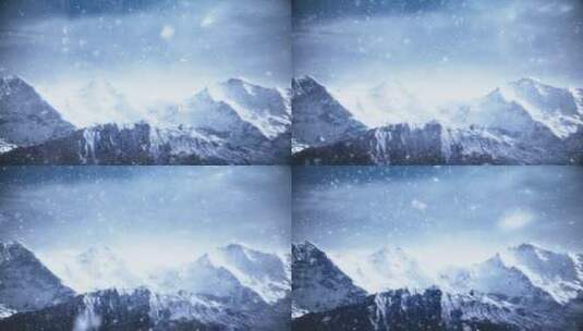 【4K】 雪山背景视频-循环高清在线视频素材下载