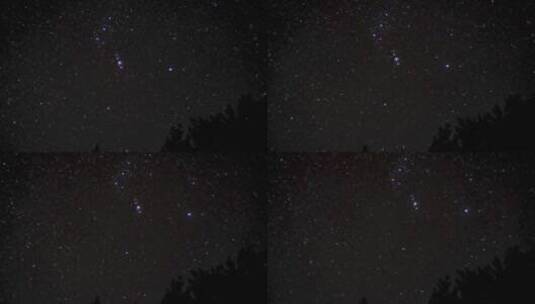 延时拍摄夜空中美丽的星星高清在线视频素材下载