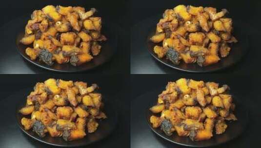 4K好吃的美食土家豆豉鱼高清在线视频素材下载