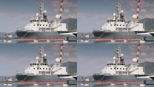 黑山港游艇高清在线视频素材下载