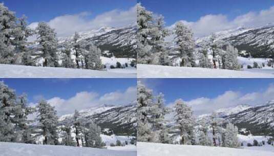 雪山的天空云景延时镜头高清在线视频素材下载