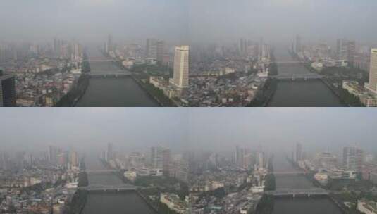灰霾天气下的广州高清在线视频素材下载