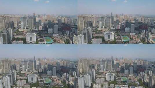 武汉城市风光高楼大厦航拍高清在线视频素材下载