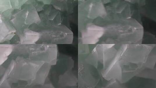水晶石云母萤石琉璃矿石高清在线视频素材下载
