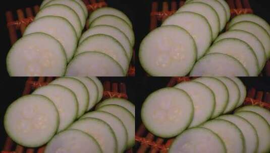 西葫芦菜瓜蔬菜高清在线视频素材下载