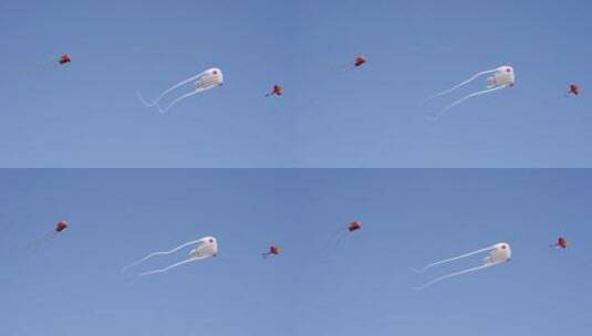 天空的风筝放风筝高清在线视频素材下载