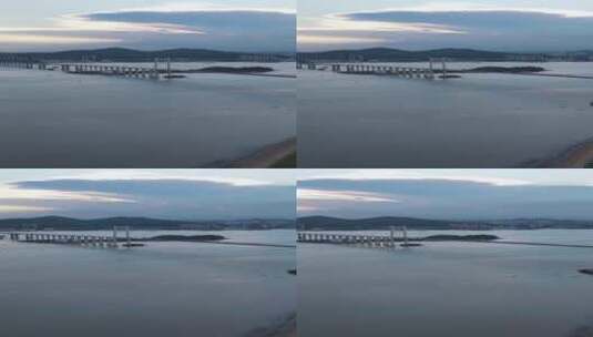 珠江口虎门大桥航拍高清在线视频素材下载