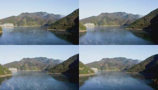 太平湖清晨云雾高清在线视频素材下载