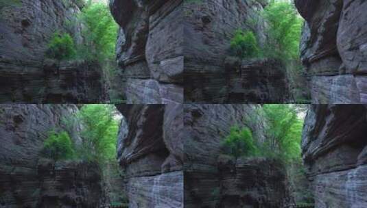 洛阳龙潭大峡谷旅游生态森林河流景点高清在线视频素材下载