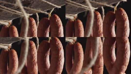 香肠哈红肠美食素材高清在线视频素材下载