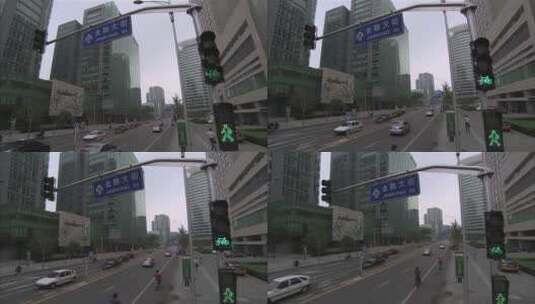 北京金融大街大摇臂拍摄10高清在线视频素材下载