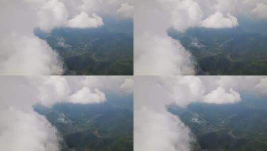 壮美山河/河山风景/云层之上航拍高清在线视频素材下载