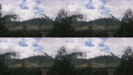 厄瓜多尔火山和多云的天空高清在线视频素材下载