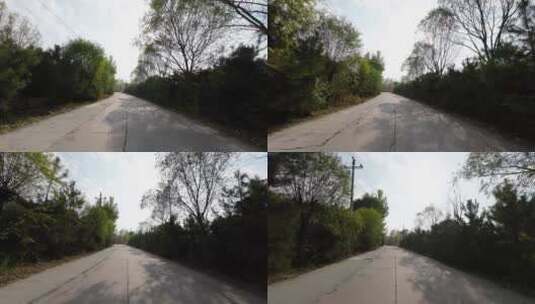 驾车开车乘车行驶在城市道路上第一视角高清在线视频素材下载