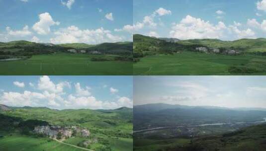 航拍乡村田园自然风光4k合集高清在线视频素材下载