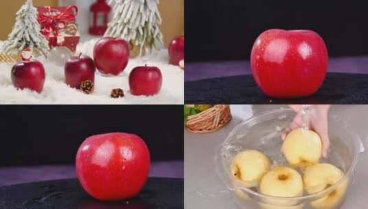 新鲜苹果合集高清在线视频素材下载