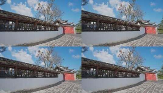 文昌宫古建筑群高清在线视频素材下载