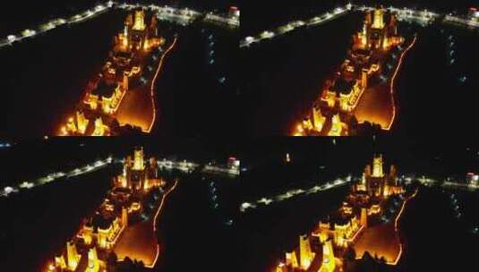 四川茂县夜景12高清在线视频素材下载