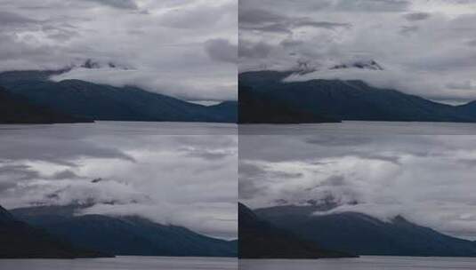 山顶的云随风而动高清在线视频素材下载