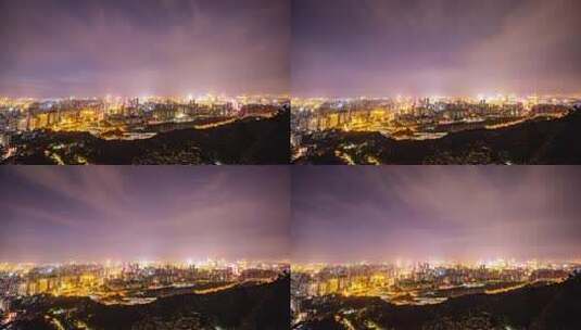 重庆南岸区渝中区九龙坡区全景延迟拍摄高清在线视频素材下载