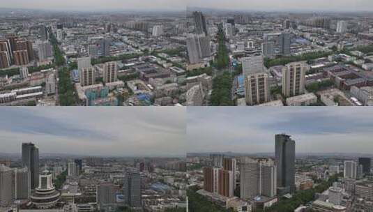 淄博航拍空镜高清在线视频素材下载