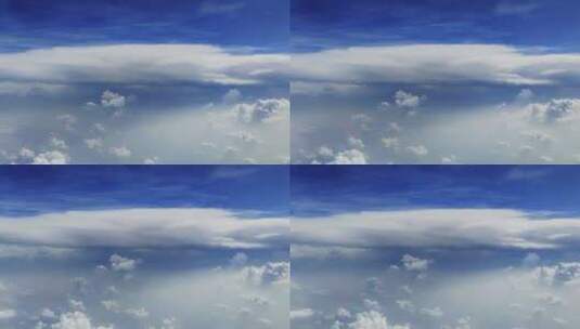 飞机视角高空中奇特的云彩高清在线视频素材下载