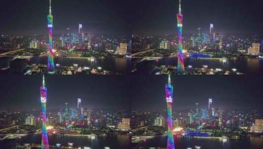 广州夜景高清在线视频素材下载