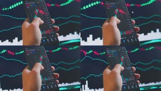 金融分析师在投资市场上购买股票高清在线视频素材下载