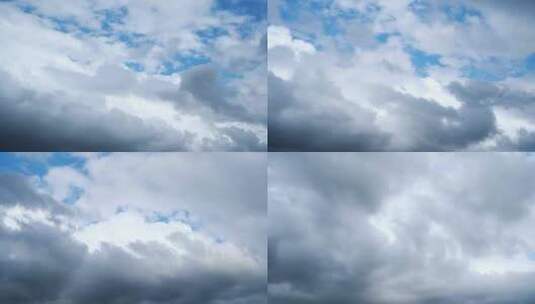 蓝天白云延时天空多云唯美天空小清新云朵高清在线视频素材下载