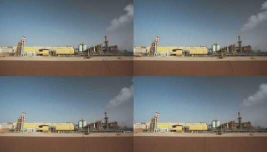 死海工厂矿物和化肥化工厂，以色列死海高清在线视频素材下载