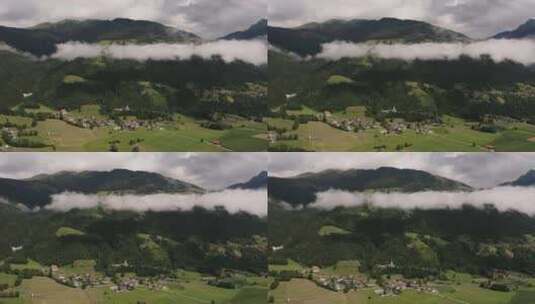 奥地利山区的村庄高清在线视频素材下载
