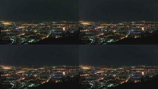 北京秋分全城夜景鸟瞰全景  4K高清在线视频素材下载