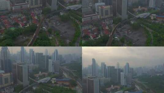 吉隆坡城市白天全景，马来西亚高清在线视频素材下载