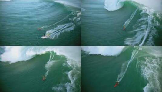 冲浪海浪巨浪高清在线视频素材下载