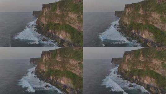HDR印尼巴厘岛情人断崖海滨自然风光航拍高清在线视频素材下载